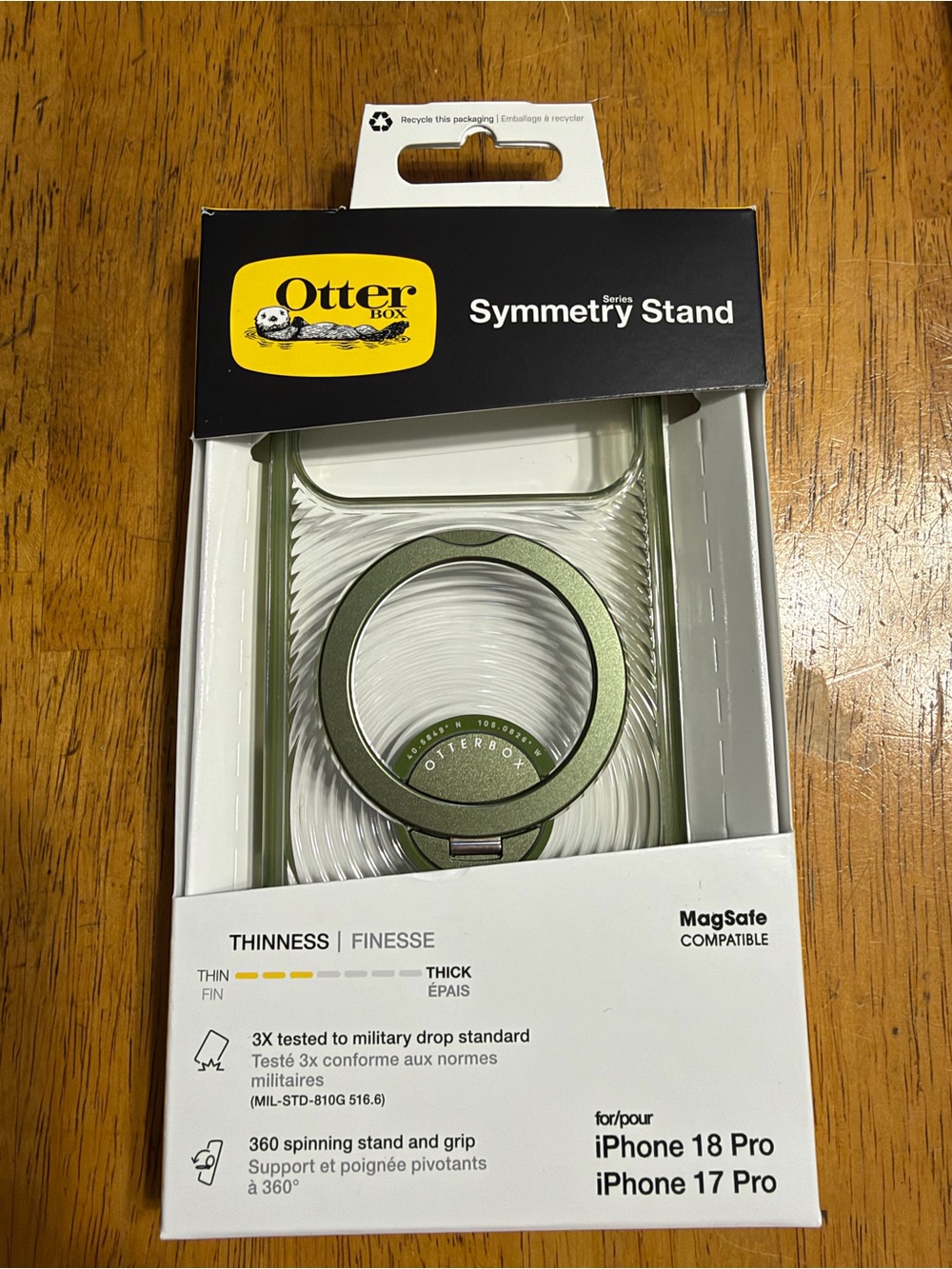 OtterBox Phone Case Packaging - White with Yellow Accent